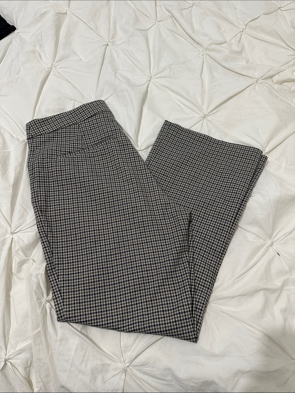 H&M Black and Gray Houndstooth Dress Pants